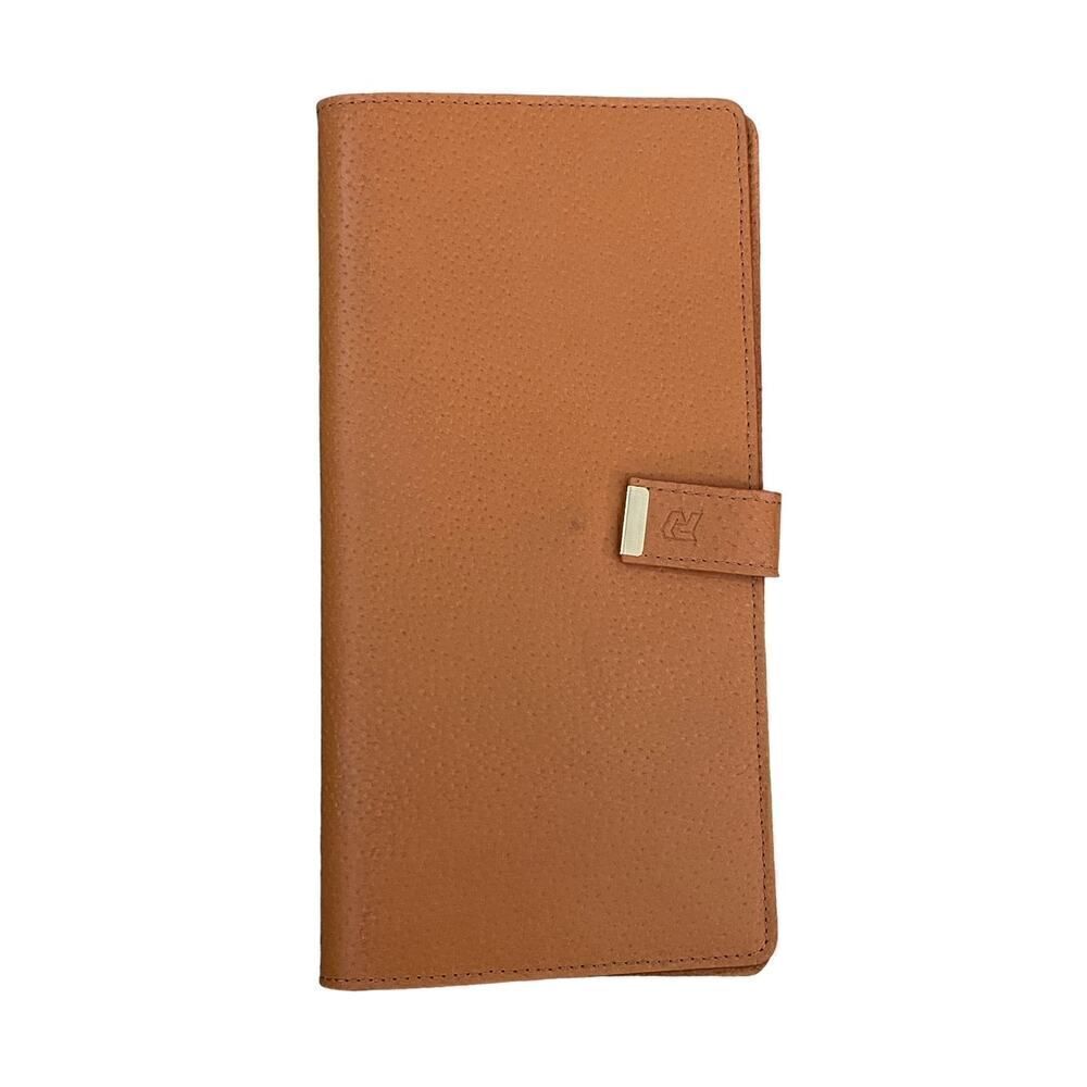 Autodromo Collector Car Key Folio Organizer Cognac Pig Leather Handmade Italy